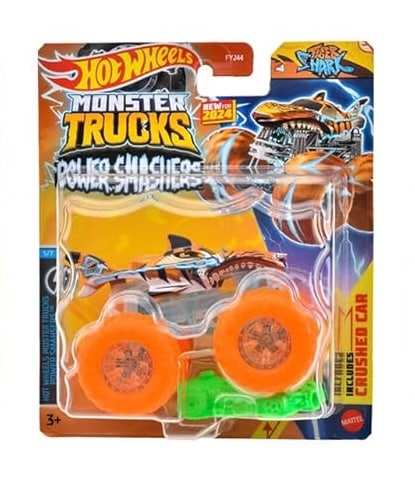 Hot Wheels Monster Trucks Power Smahsers Tiger Shark 984K-FYJ44