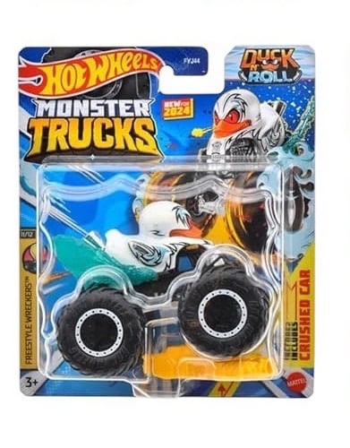Hot Wheels Monster Trucks Freestyle Wreckers Duck N' Roll 984K-FYJ44