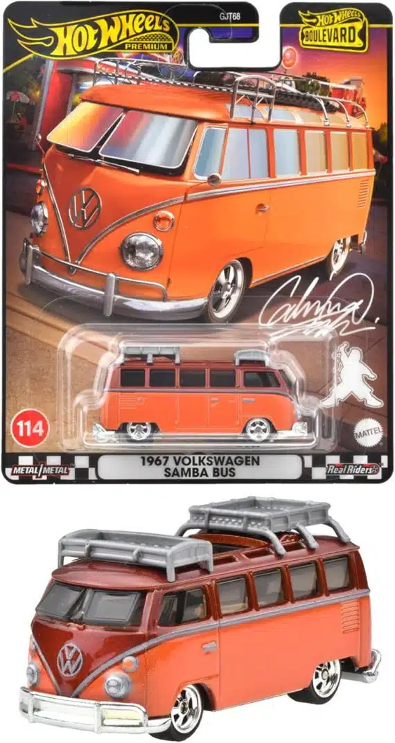 Hot Wheels Premium Boulevard '67 Volkswagen Samba Bus HRT62