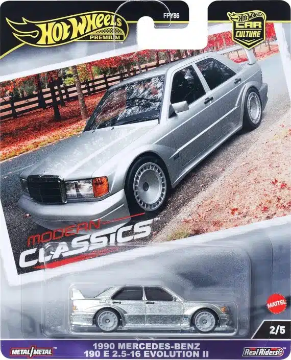 Hot Wheels Premium Car Culture Modern Classics Mercedes Benz 190 E 2.5-16 Evolution II HRV98