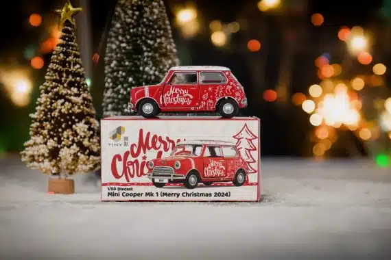 TINY Mini Cooper Mk 1 (Merry Christmas) MINI0008