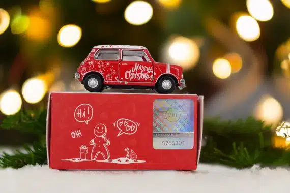 TINY Mini Cooper Mk 1 (Merry Christmas) MINI0008
