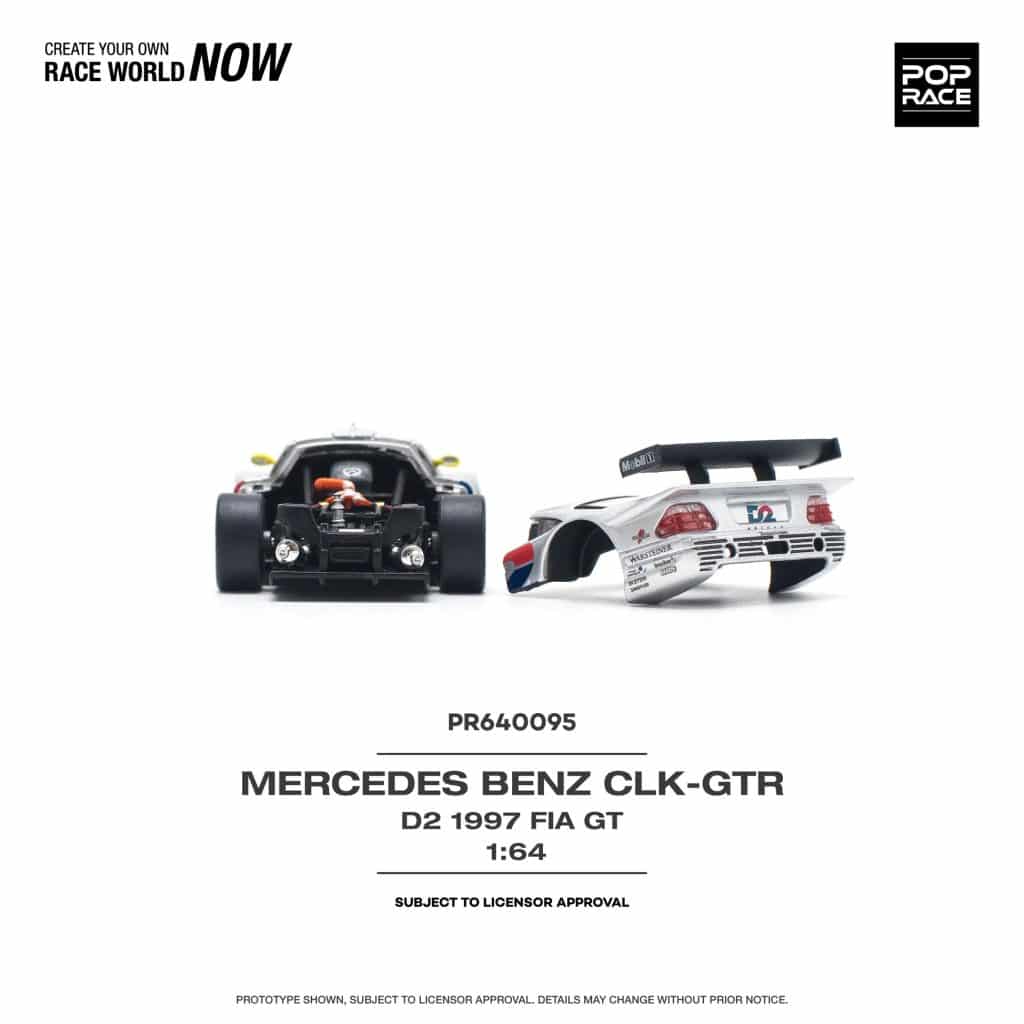 POP RACE 1:64 Mercedes-Benz CLK AMG GTR - 1997 FIA GT D2 Privat PR640095 