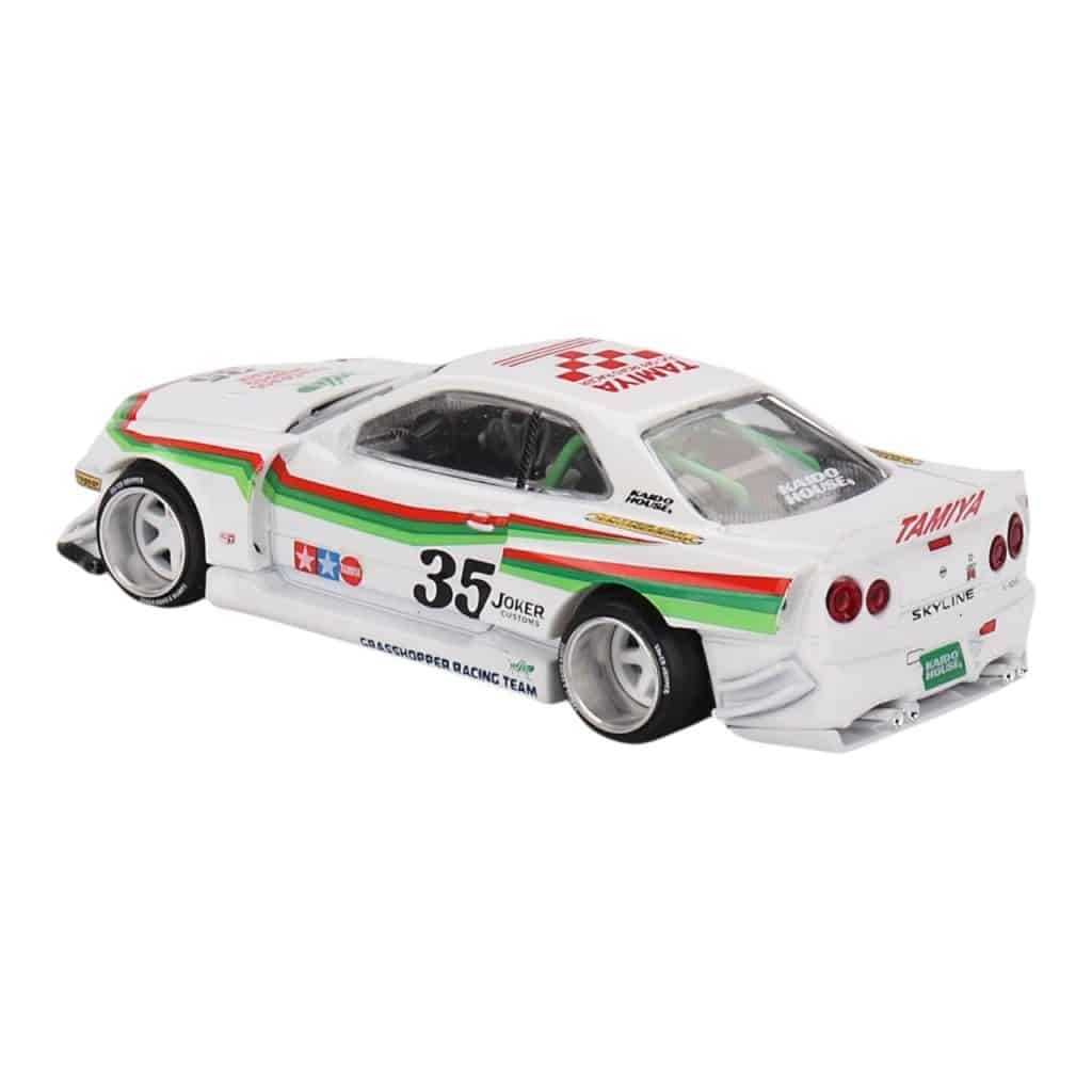 MINI GT No.167 Nissan Skyline GT-R (R34) TAMIYA x KAIDO HOUSE "The GRASSHOPPER" V1 KHMG167
