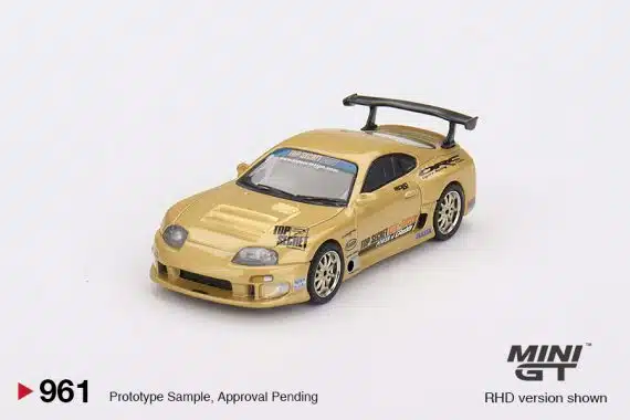 MINI GT No.961 Toyota Supra (A80) Top Secret GT-300 Top Secret Gold MGT00961