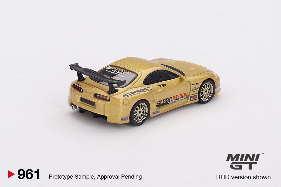 MINI GT No.961 Toyota Supra (A80) Top Secret GT-300 Top Secret Gold MGT00961