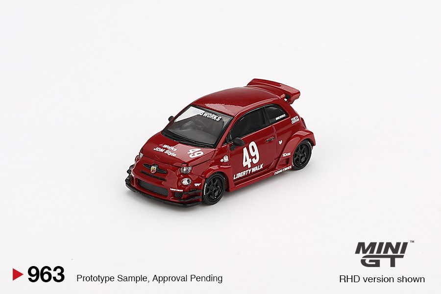 MINI GT No.963 LB-WORKS x Abas Works ABARTH 595 Red MGT00963