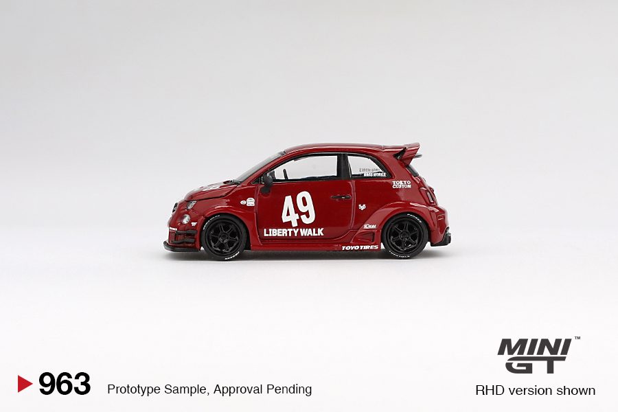 MINI GT No.963 LB-WORKS x Abas Works ABARTH 595 Red MGT00963