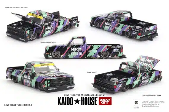MINI GT No.174 Chevrolet Silverado KAIDO HKS V1 KHMG174