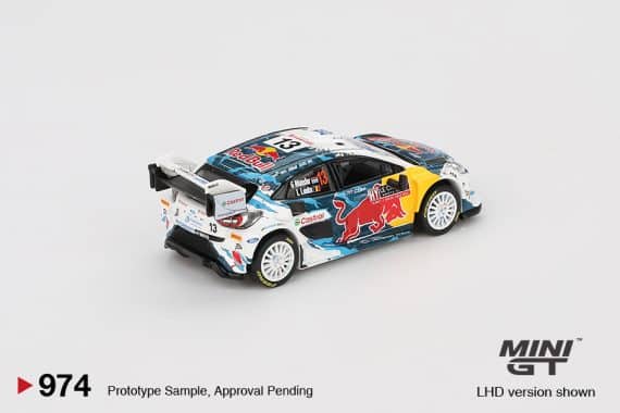 MINI GT No.974 Ford Puma Rally1 #13 M-Sport Ford WRT 2024 Rally Monte Carlo MGT00974