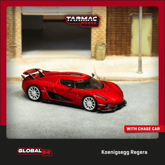 Tarmac Works 1:64 GLOBAL64 Koenigsegg Regera Red Metallic T64G-TL017-RE