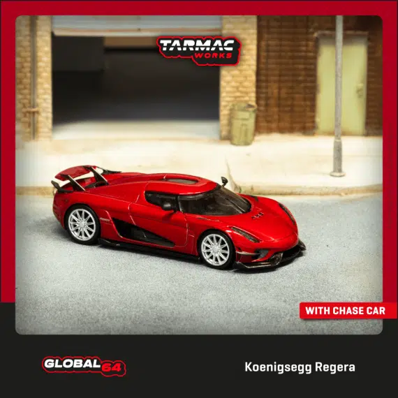 Tarmac Works 1:64 GLOBAL64 Koenigsegg Regera Red Metallic T64G-TL017-RE