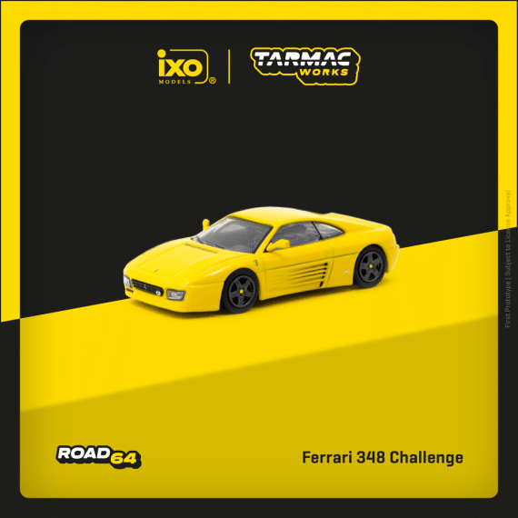 Tarmac Works 1:64 ROAD64 Ferrari 348 Challenge Yellow T64R-082-YL