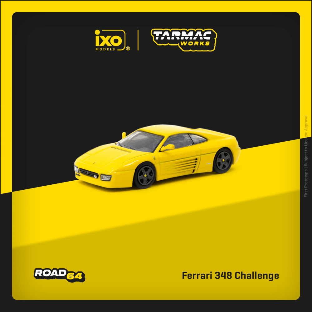 Tarmac Works 1:64 ROAD64 Ferrari 348 Challenge Yellow T64R-082-YL