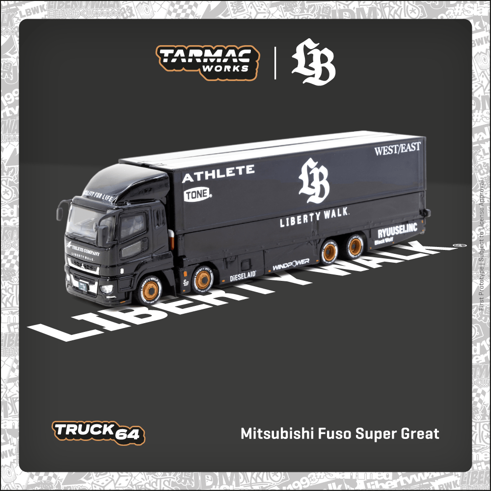 Tarmac Works 1:64 TRUCK64 Mitsubishi Fuso Super Great LB-TRUCKS T64T-TL001-LBB