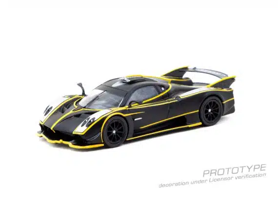 Tarmac Works 1:64 GLOBAL64 Pagani Huayra R Matt Black / Silver T64G-TL035-MBS