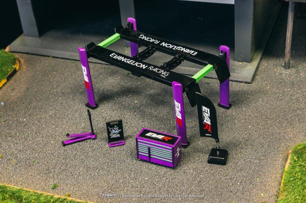 Tarmac Works 1:64 PARTS64 Garage tools set EVA Racing T64A-TL001-EVA