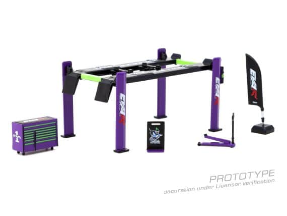 Tarmac Works 1:64 PARTS64 Garage tools set EVA Racing T64A-TL001-EVA