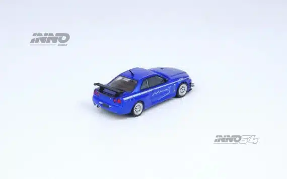 INNO64 1:64 Nissan Skyline GT-R (R34) V-SPEC Tuned by "MINE'S" IN64-R34VS-MINES-BL
