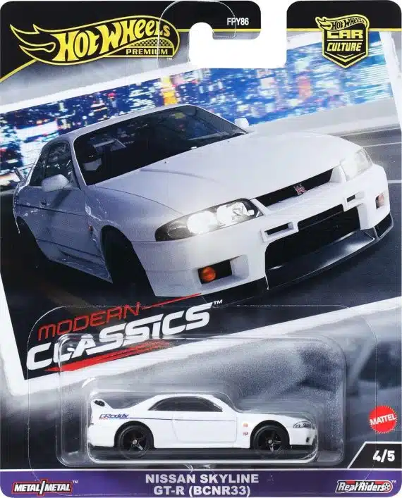 Hot Wheels Premium Car Culture modern Classics Nissan Skyline GT-R (BCNR33) HRV99