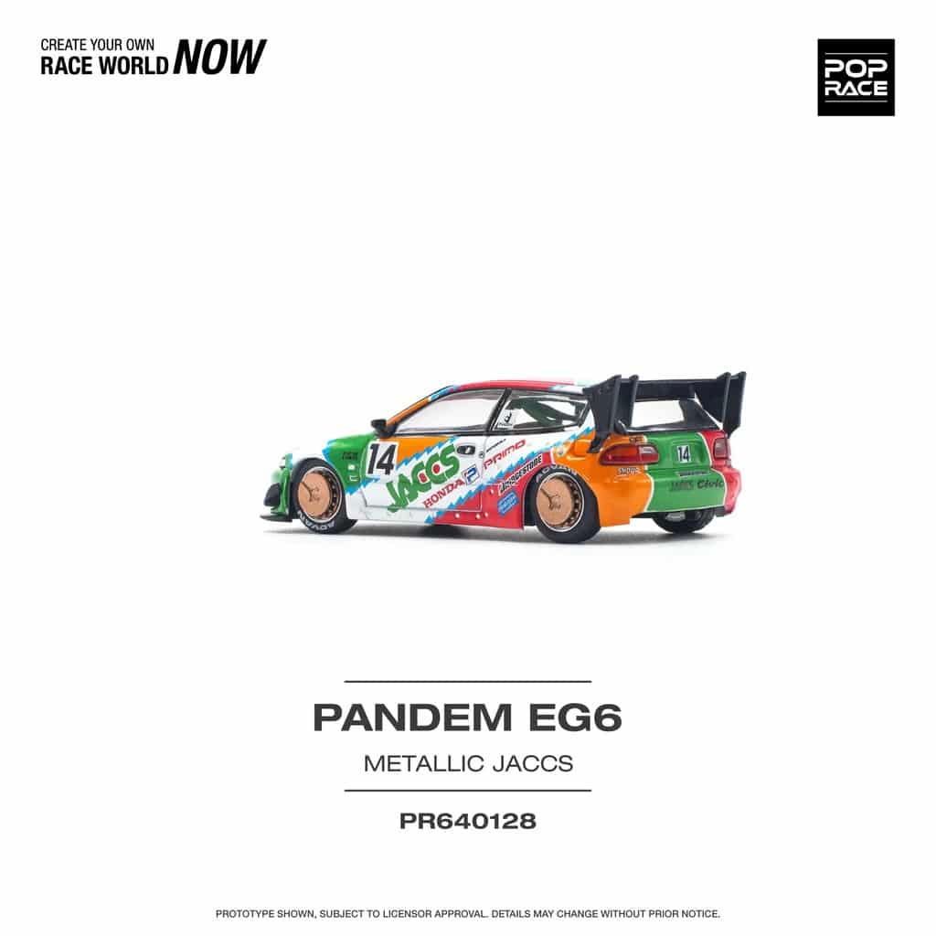 POP RACE 1:64 Pandem Civic EG6 PR640128