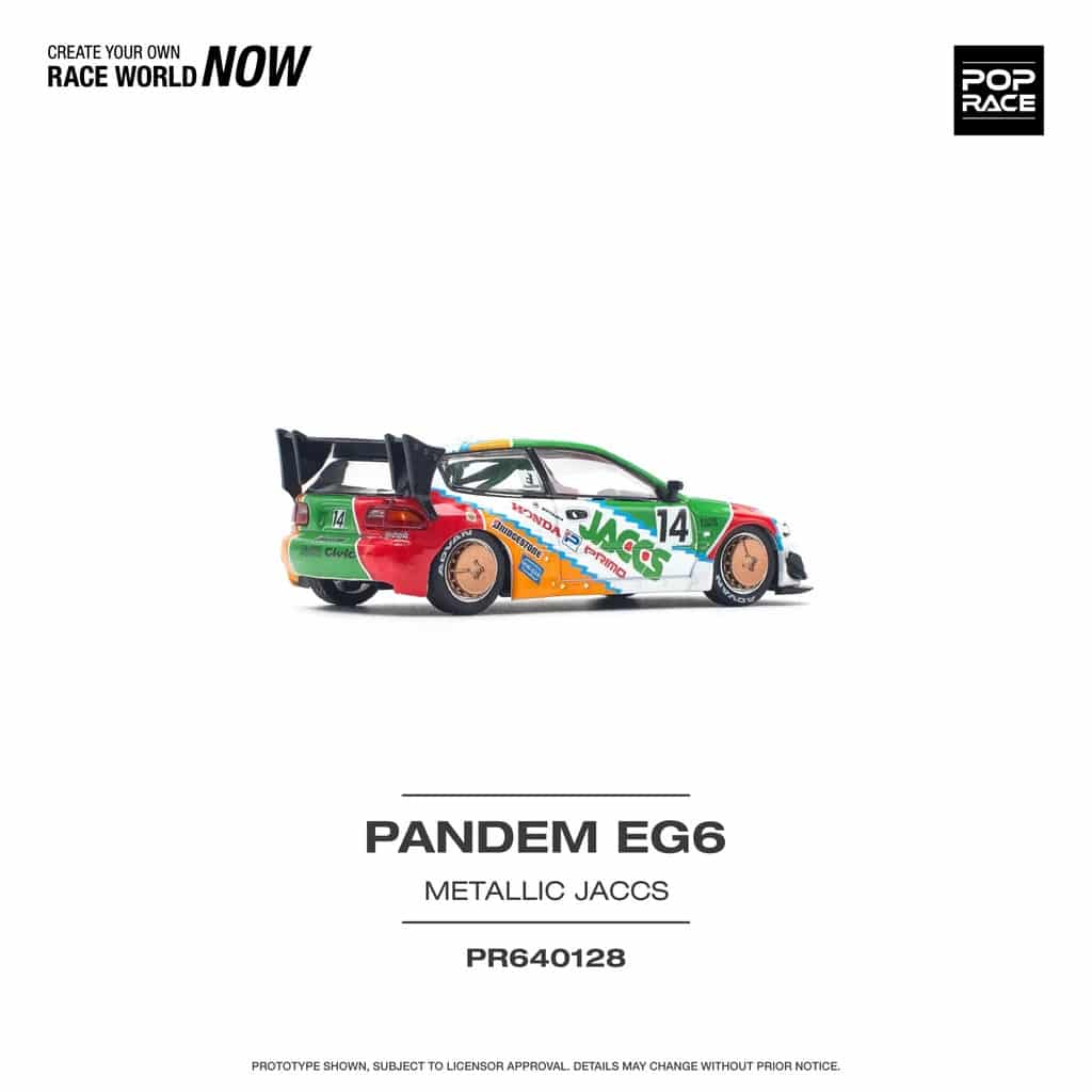 POP RACE 1:64 Pandem Civic EG6 PR640128
