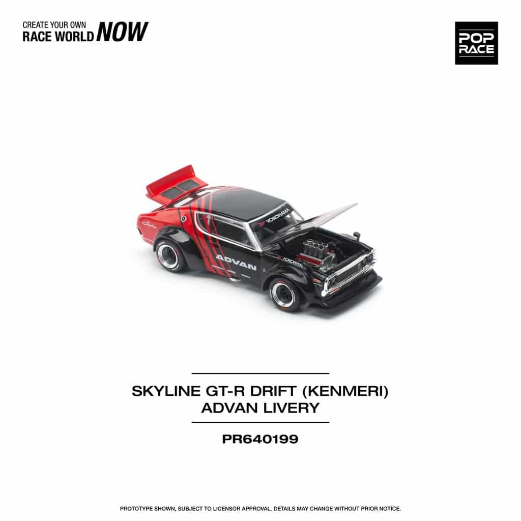POP RACE 1:64 Skyline KPGC110 (Kenmer) PR640199