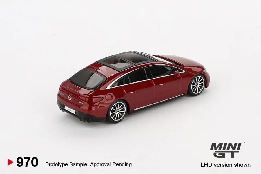MINI GT No.970 Mercedes-Benz EQS 580 4MATIC Red Metallic MGT00970
