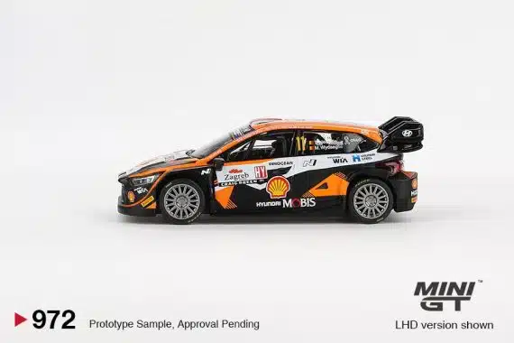 MINI GT No.972 Hyundai i20 N Rally1 #11 2023 Rally Croatia  Power Stage Winner MGT00972