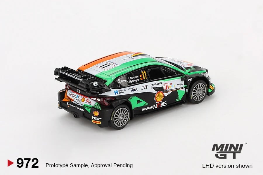 MINI GT No.972 Hyundai i20 N Rally1 #11 2023 Rally Croatia  Power Stage Winner MGT00972