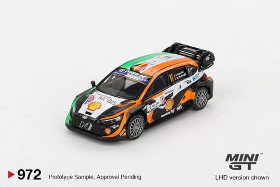 MINI GT No.972 Hyundai i20 N Rally1 #11 2023 Rally Croatia  Power Stage Winner MGT00972