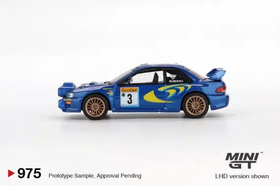 MINI GT No.975 Subaru Impreza WRC98 1998 Rally Monte-Carlo 3rd Place #3 MGT00975