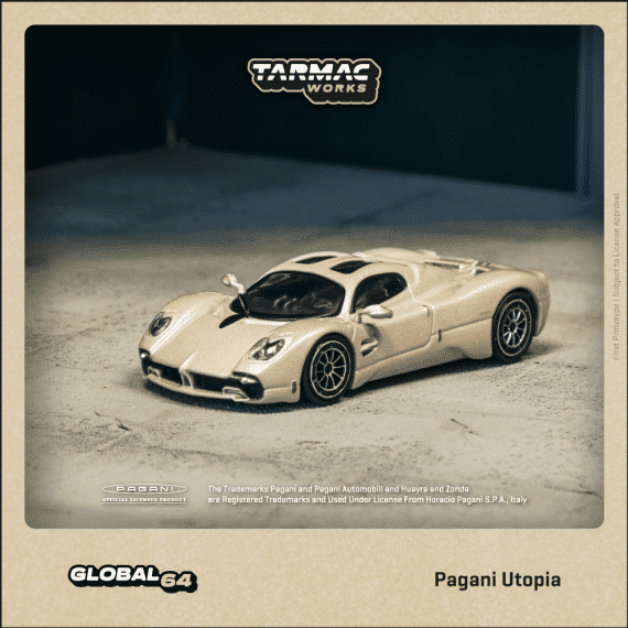 Tarmac Works 1:64 GLOBAL64 Pagani Utopia Rinascimento T64G-TL055-BI
