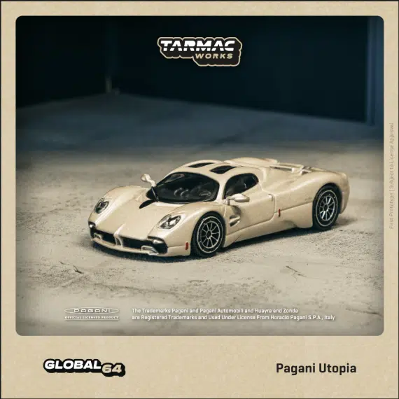 Tarmac Works 1:64 GLOBAL64 Pagani Utopia Rinascimento T64G-TL055-BI