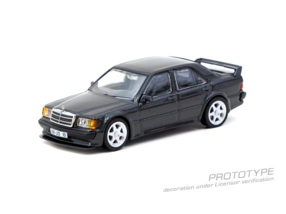 Tarmac Works 1:64 GLOBAL64 Mercedes-Benz 190 E 2.5-16 EVO 1 Blue-Black metallic T64G-057-BK