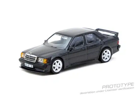 Tarmac Works 1:64 GLOBAL64 Mercedes-Benz 190 E 2.5-16 EVO 1 Blue-Black metallic T64G-057-BK