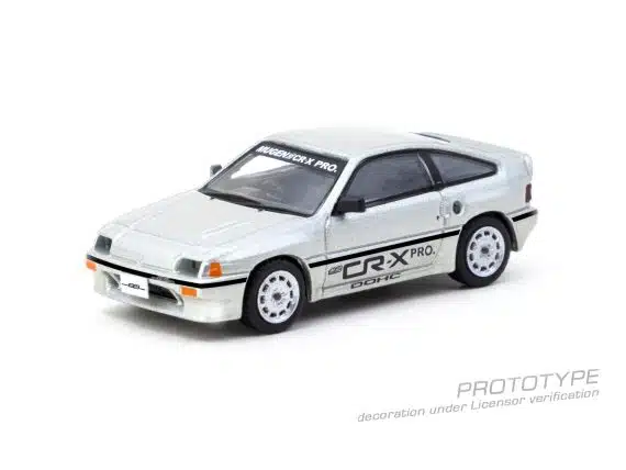 Tarmac Works 1:64 GLOBAL64 HONDA Ballade Sports MUGEN CR-X PRO Silver T64G-TL058-SL