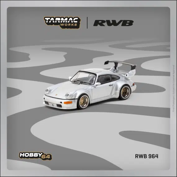 Tarmac Works 1:64 HOBBY64 RWB 964 Silver T64-037-SL