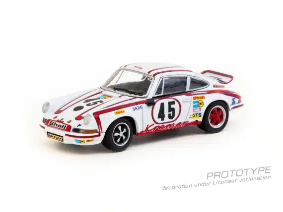 Tarmac Works 1:64 COLLAB64 Porsche 911 Carrera RSR 2.8 24h Le Mans 1973 #45 Winner T64S-023-73LM45