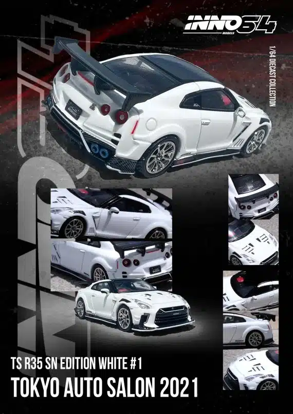 INNO64 1:64 Nissan GT-R (R35) "TOP Secret" Tokyo Auto Salon 2021 IN64-R35TS-TAS2021