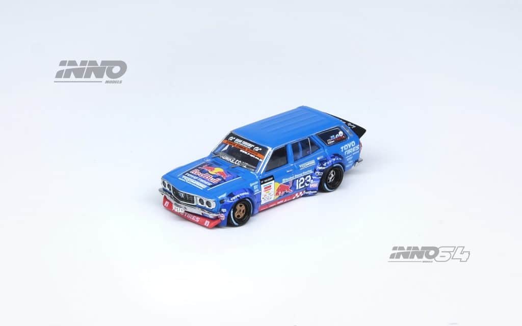 INNO64 1:64 MAD MIKE 1976 MAZDA RX3 Station Wagon D1GP Series 2024 IN64-RX3P-D1GP24