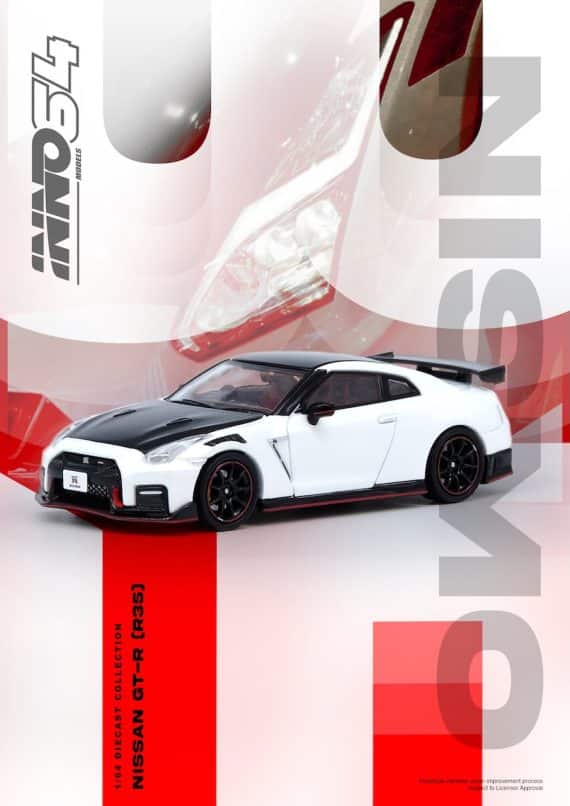 INNO64 1:64 NISSAN GT-R (R35) NISMO White IN64-R35N-WHI