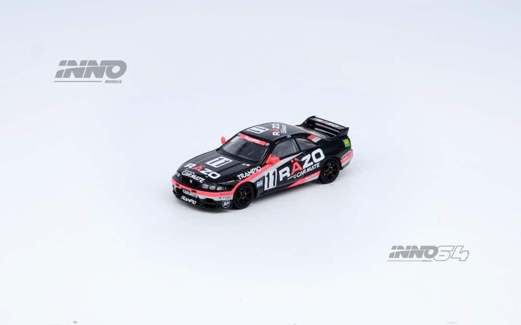 INNO64 1:64 NISSAN SKYLINE GT-R R33 #11 "RAZO TRAMPIO" N1 Super Endurance Series - SENDAN HIGHLAND 1995 Winner IN64-R33R-RAZO
