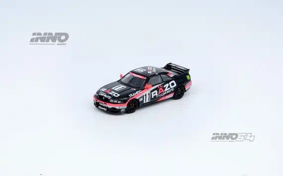 INNO64 1:64 NISSAN SKYLINE GT-R R33 #11 "RAZO TRAMPIO" N1 Super Endurance Series - SENDAN HIGHLAND 1995 Winner IN64-R33R-RAZO