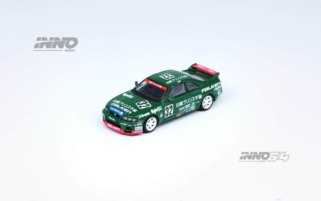 INNO64 1:64 NISSAN SKYLINE GT-R R33 #32 "PRINCE CHIBA FALKEN" N1 Super Endurance Series - TOKACHI 24H 1996