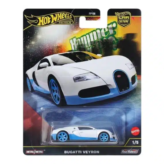 Hot Wheels Premium Car Culture Hammer Drop Bugatti Veyron HRW06