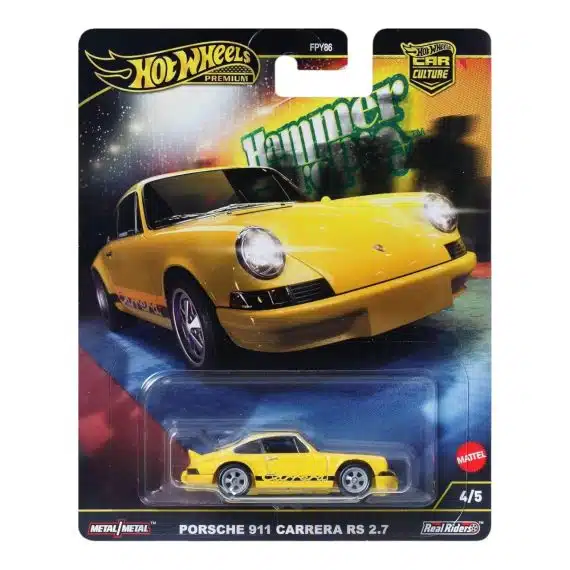 Hot Wheels Premium Car Culture Hammer Drop Porsche 911 Carrera RS 2.7 HRW07