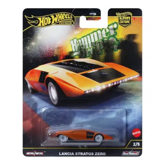 Hot Wheels Premium Car Culture Hammer Drop Lancia Stratos Zero HRV77