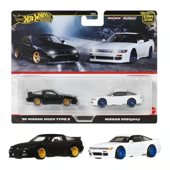 Hot Wheels Premium Car Culture 2 Pack '96 Nissan 180SX Type X/Nissan Sileighty JBK96