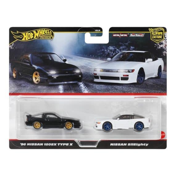 Hot Wheels Premium Car Culture 2 Pack '96 Nissan 180SX Type X/Nissan Sileighty JBK96